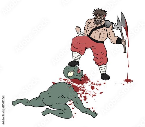 barbarian gore scene