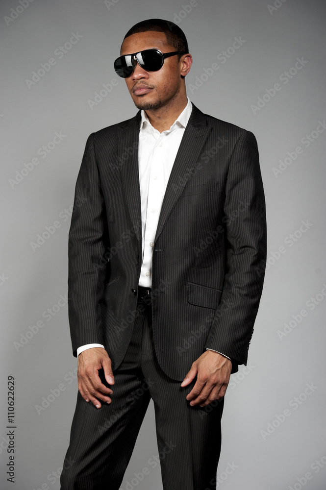 Attractive African American Male in A Suit Attractive African American Male in A Suit