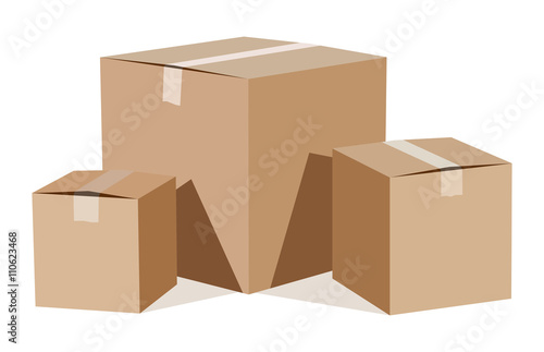 Pile of cardboard boxes