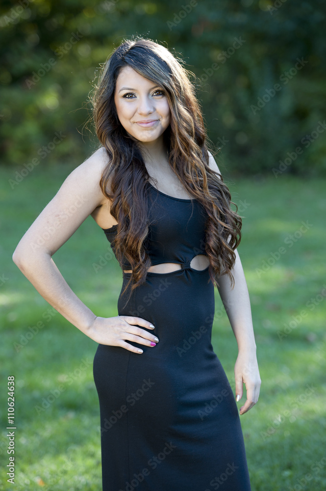 Happy Young Girl Outdoors Happy Young Girl Outdoors