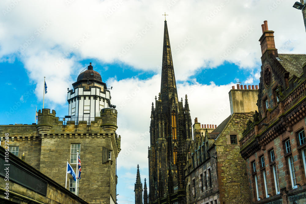 Building of downtown the historic Royal Mile Building of downtown the historic Royal Mile