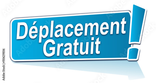 déplacement gratuit sur étiquette bleue