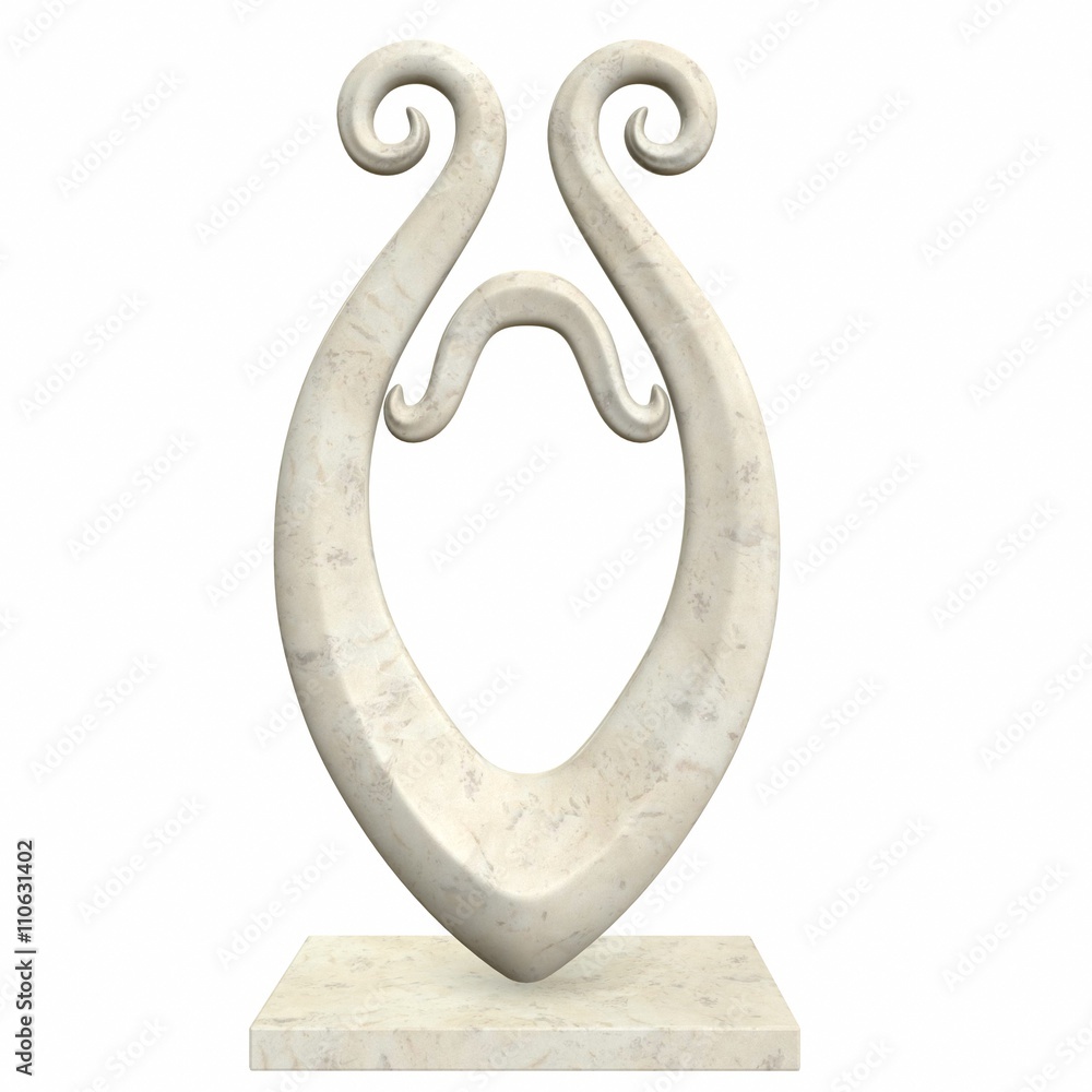 Abstract sculpture. 3d illustration Abstract sculpture. 3d illustration