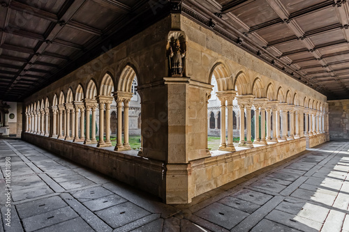Cloister of the S. Bento monastery in Santo Tirso, Portugal. Benedictine order. Built in the Gothic (cloister) and Baroque (church) style.