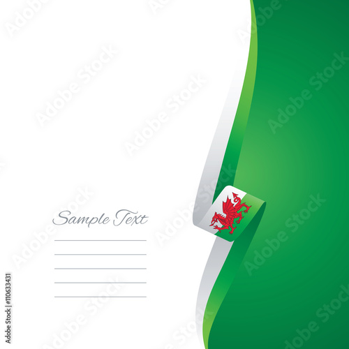 Wales right side brochure cover vector