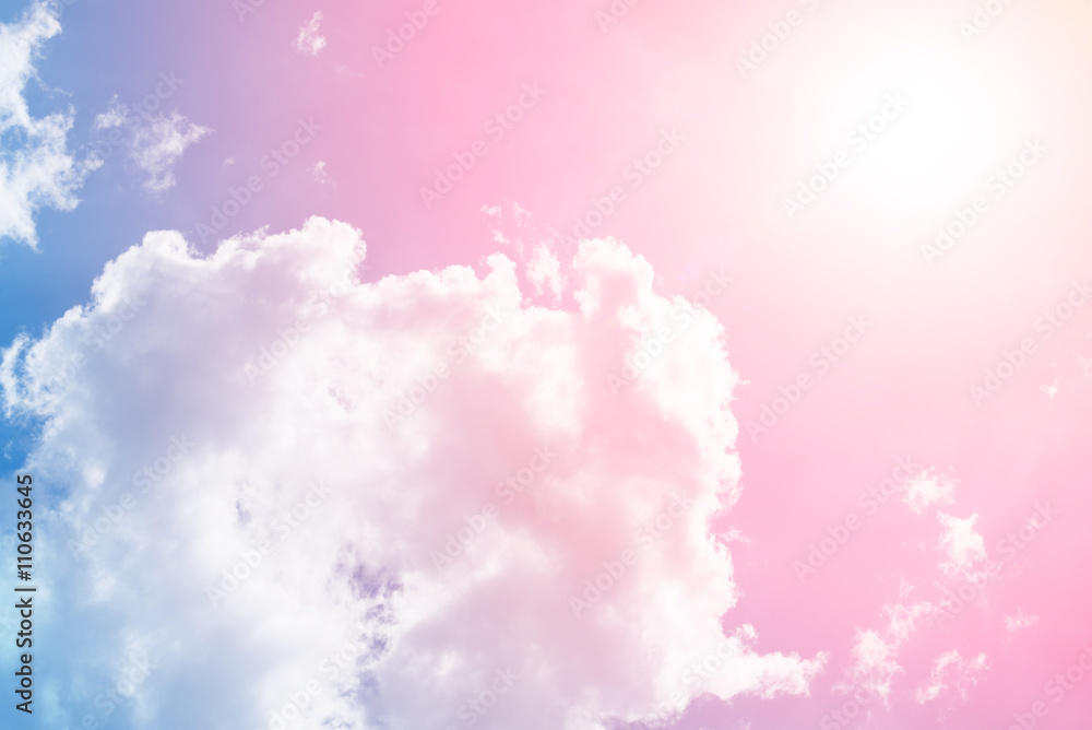 sun and cloud background with a pastel colored
sun and cloud background with a pastel colored