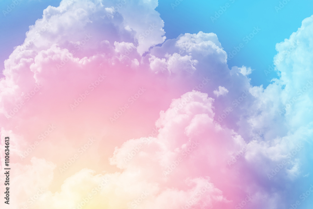 sun and cloud background with a pastel colored
sun and cloud background with a pastel colored