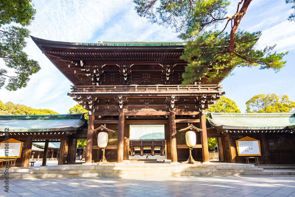 Fototapeta premium Meiji Shrine w Tokio, Japonia