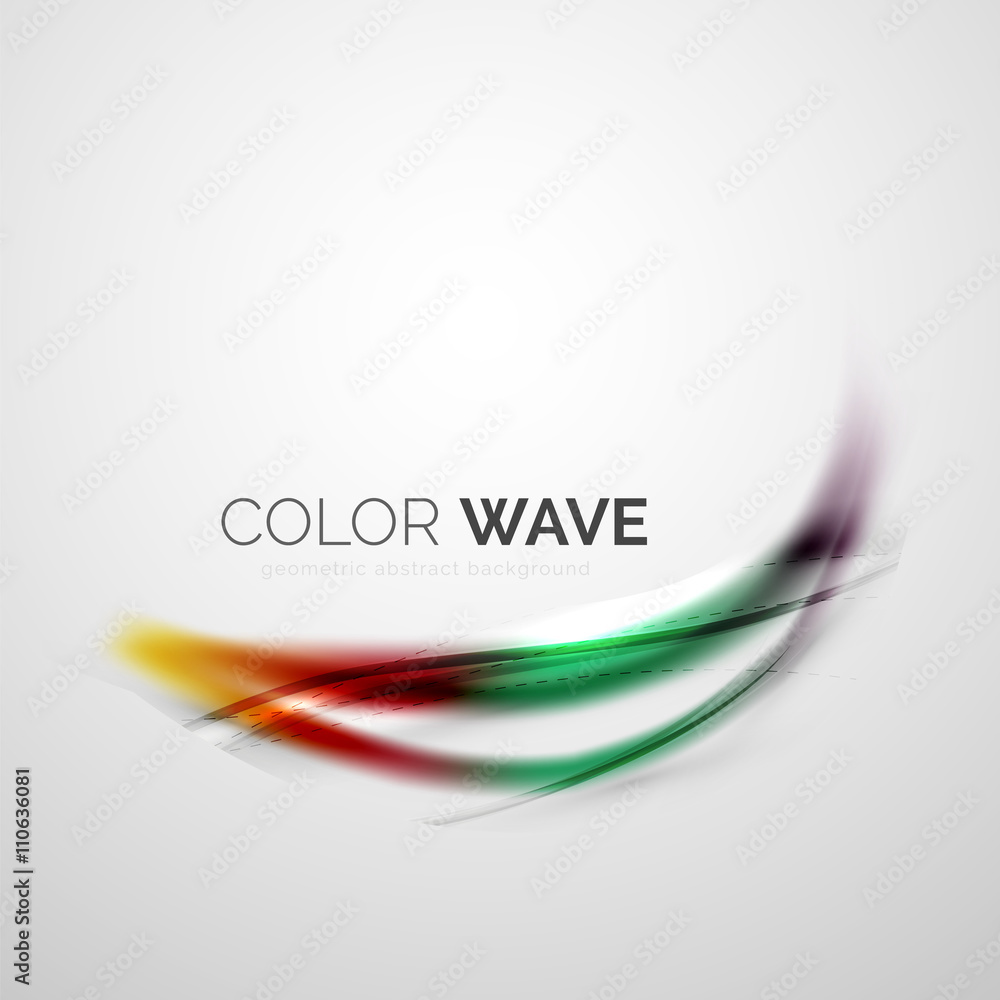 Naklejka premium Color wave vector element