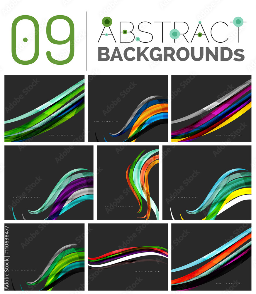 Pack of vector abstract backgrounds Pack of vector abstract backgrounds