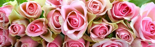 Grußkarte - rosa Rosenstrauß