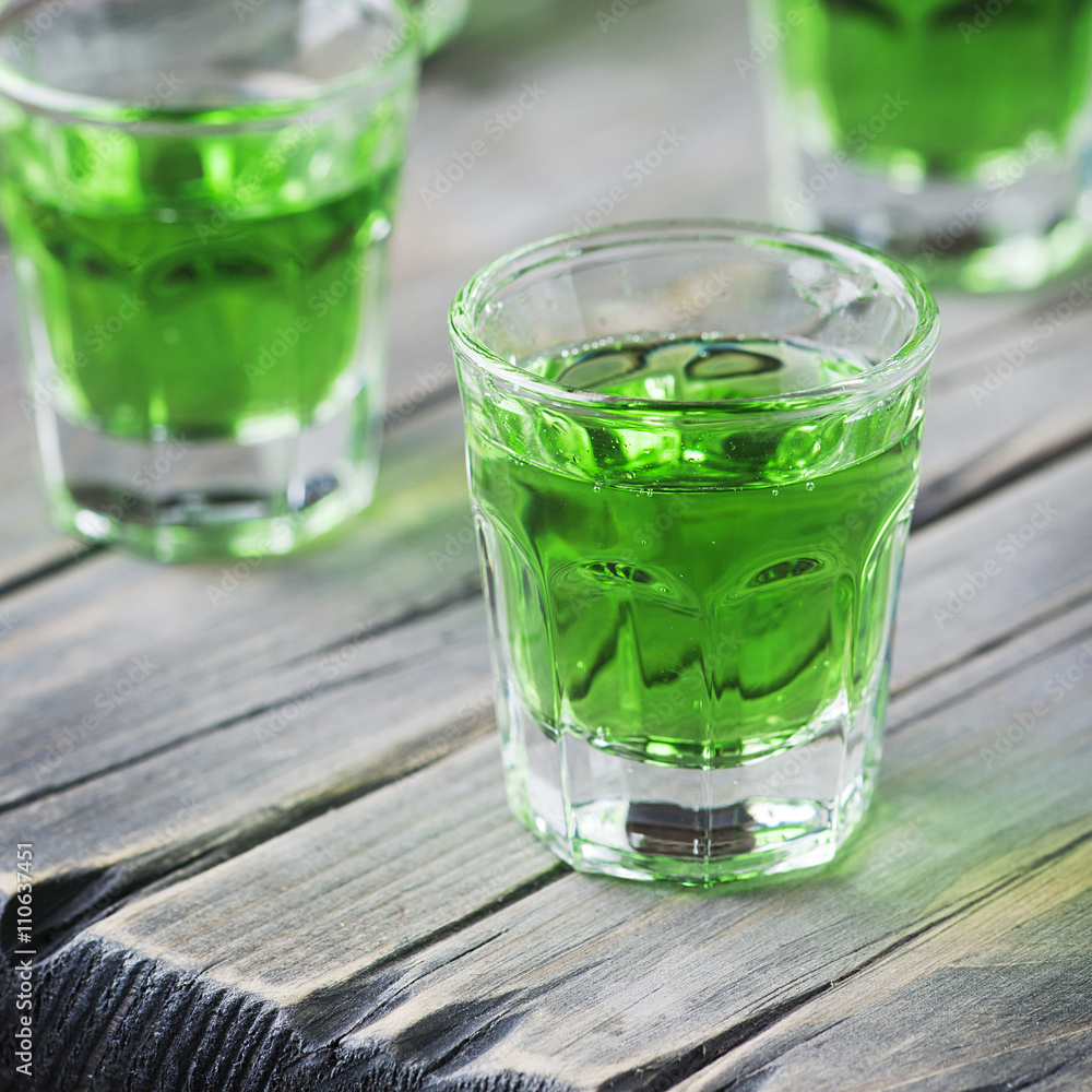 Green sweet healthy cocktai with terragonl Green sweet healthy cocktai with terragonl