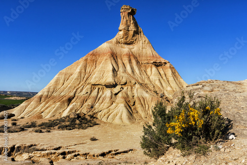 Canvas Print Bardenas Reales natural park in Navara Spain