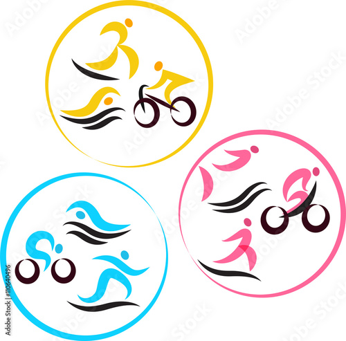 Icons for triathlon  and other spot events