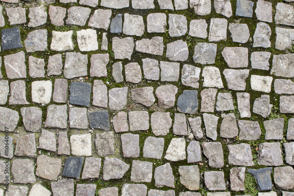 Paving stone view from above