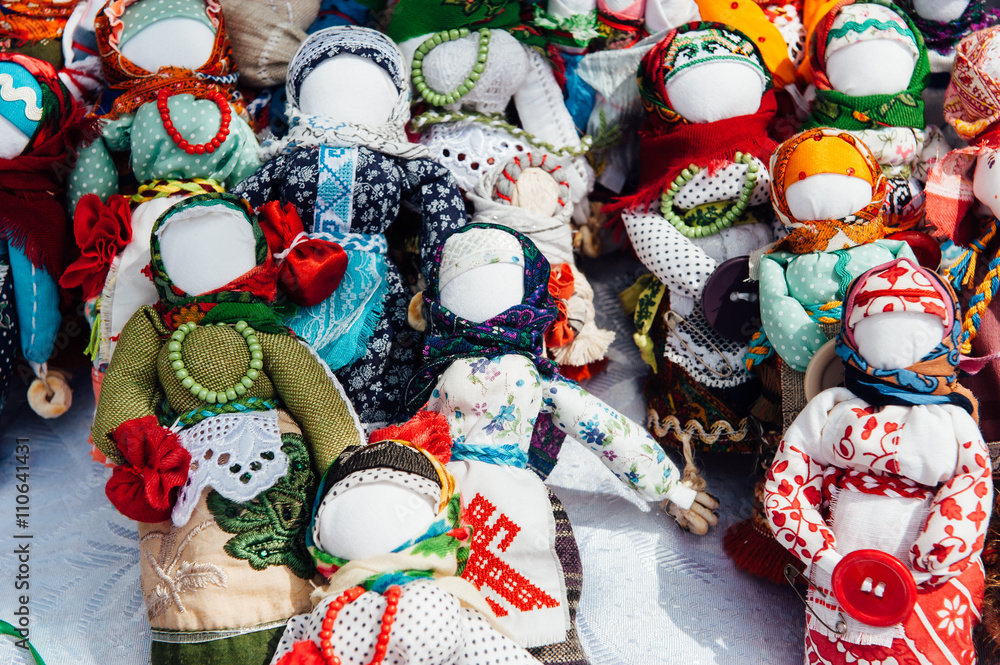 Ukrainian souvenir - a knitted toy talisman