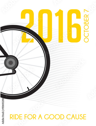cycling race poster design . ride for a good cause