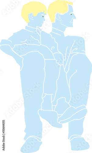 Wallpaper Mural father with son on lap Torontodigital.ca