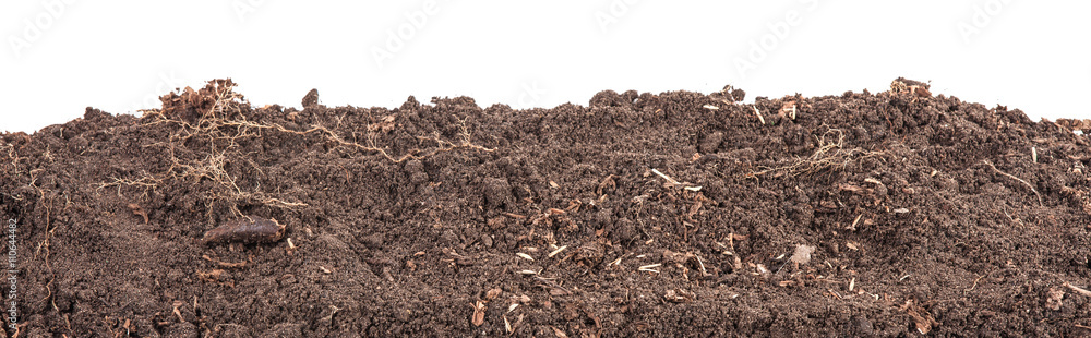 Soils for plants. isolated on white background Soils for plants. isolated on white background