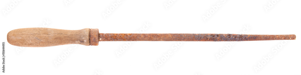rusty file isolated on white background rusty file isolated on white background