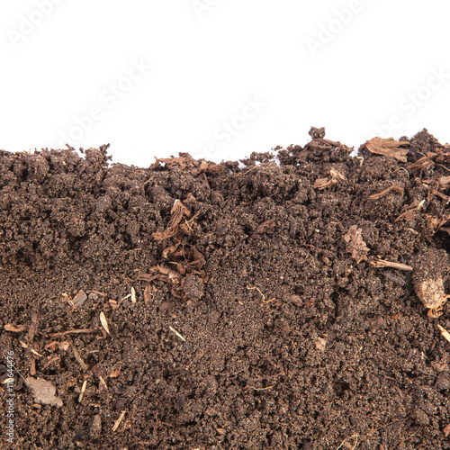 Soils for plants. isolated on white background