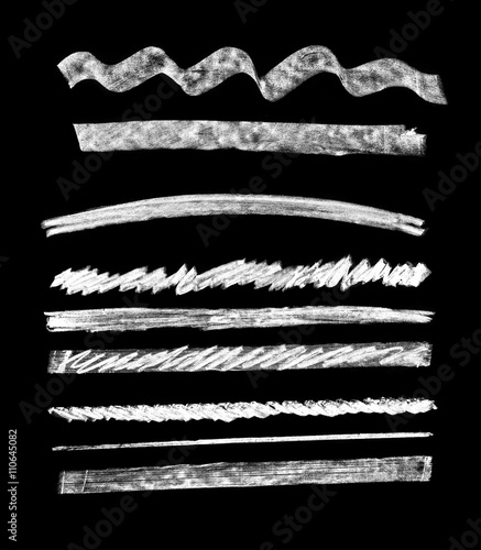 Wallpaper Mural Handmade design elements on chalkboard background Grunge Torontodigital.ca