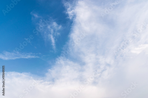 blue sky and clouds in sunny day