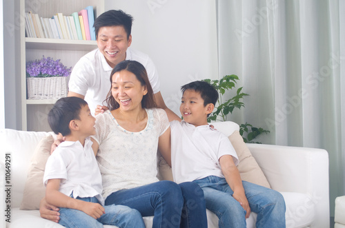 asian mixed race family