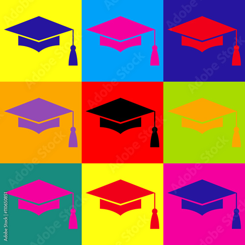Mortar Board or Graduation Cap, Education symbol