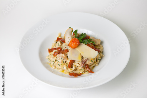 Tagliatelle pasta with cheese