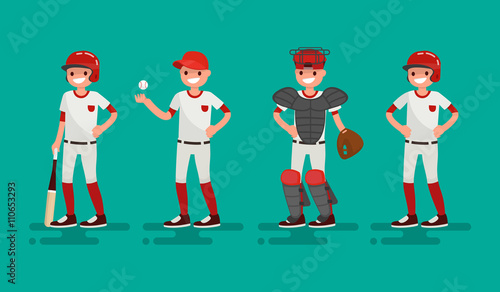 Photography Basketball team. Vector illustration of a flat design