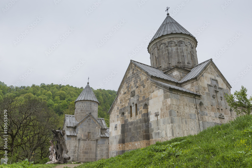 The 13th century Haghartsin monastery in Armenia.The ancient mon