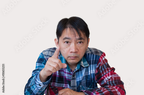 Middle Aged Guy Pointing Index Finger Towards You