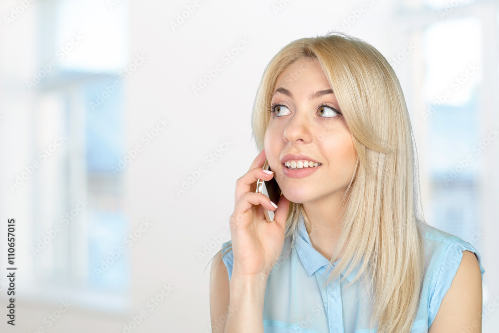 girl with smart phone girl with smart phone