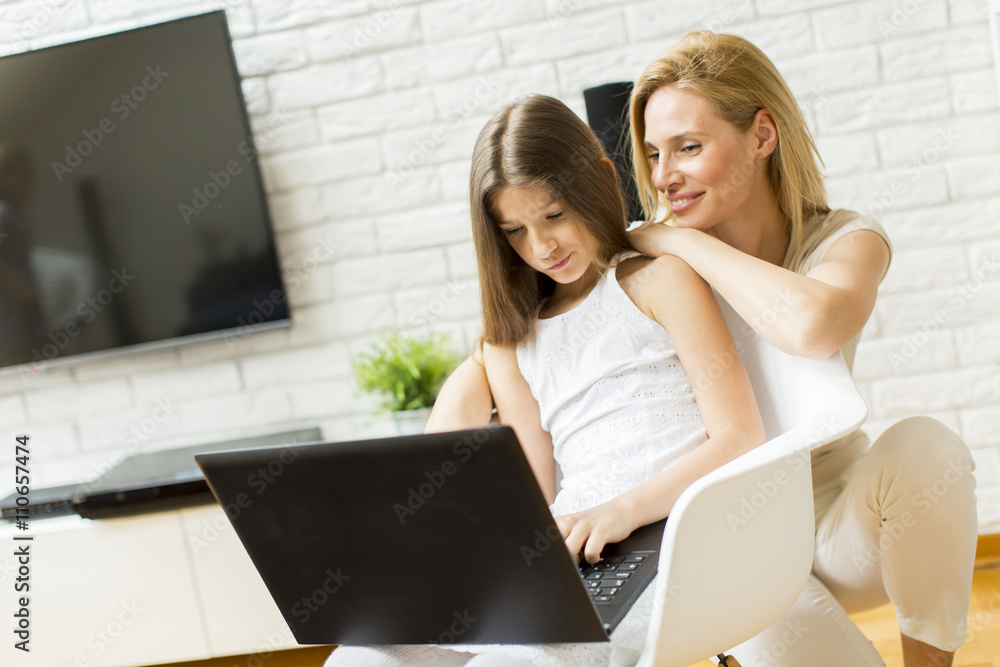 Girl on the laptop