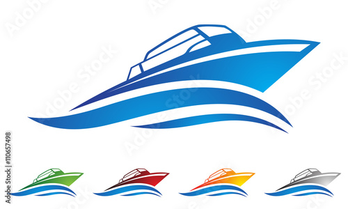 boat logo vector