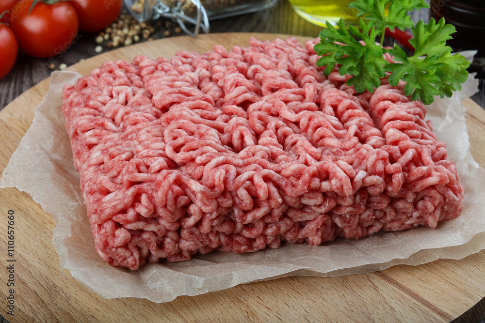 Minced beef meat