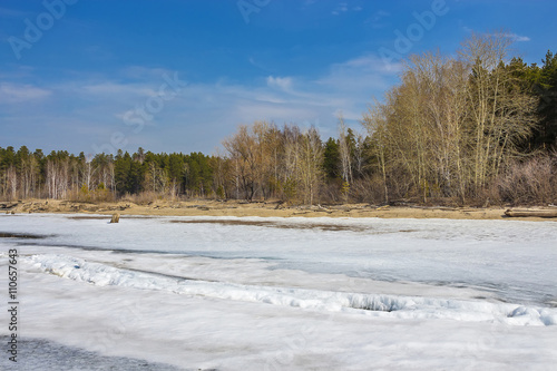 Wallpaper Mural Spring landscape on Siberian river Torontodigital.ca