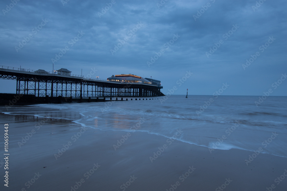 Cloudy Cromer Pier closer