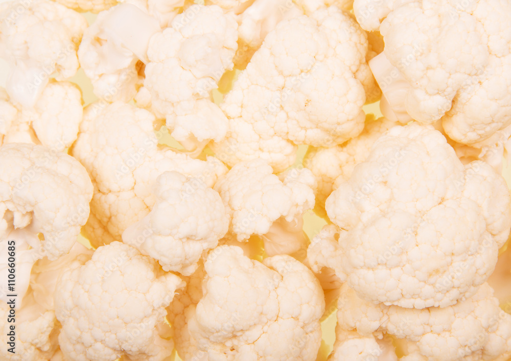 Pieces of cauliflower closeup. Texture. Pieces of cauliflower closeup. Texture.