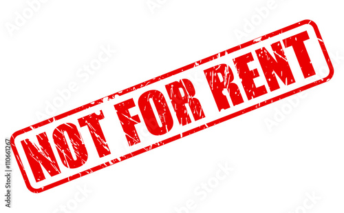 NOT FOR RENT red stamp text