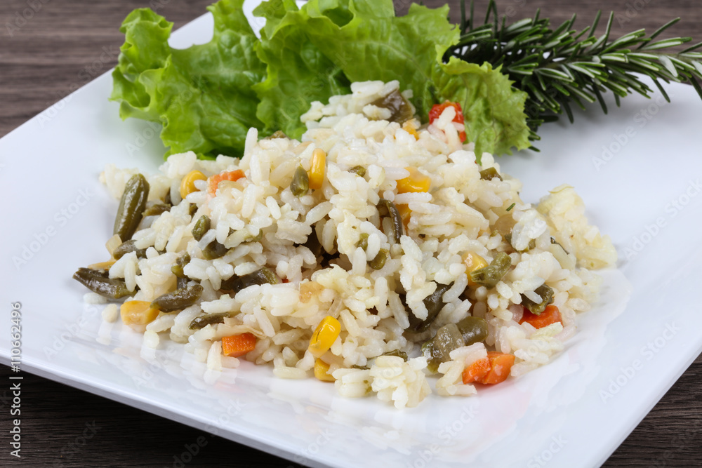 Rice with vegetables Rice with vegetables