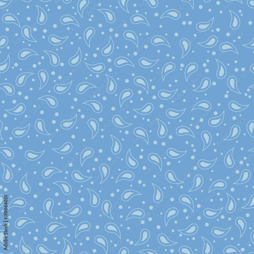 Blue floral seamless pattern Blue floral seamless pattern
