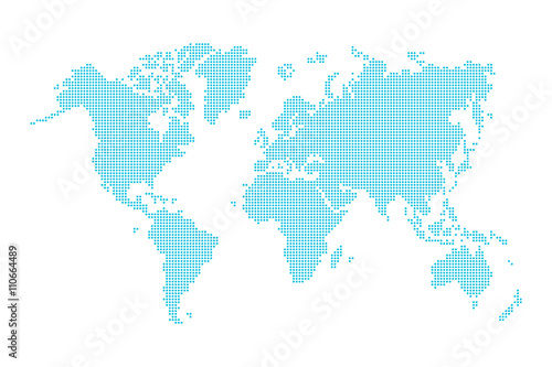 World map ( dotted style )