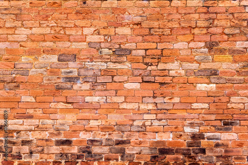 Background of a red brick wall