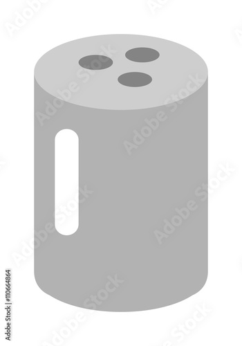 Salt cellar vector illustration.