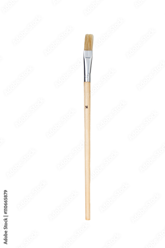 image of a paintbrush isolated over white. image of a paintbrush isolated over white.