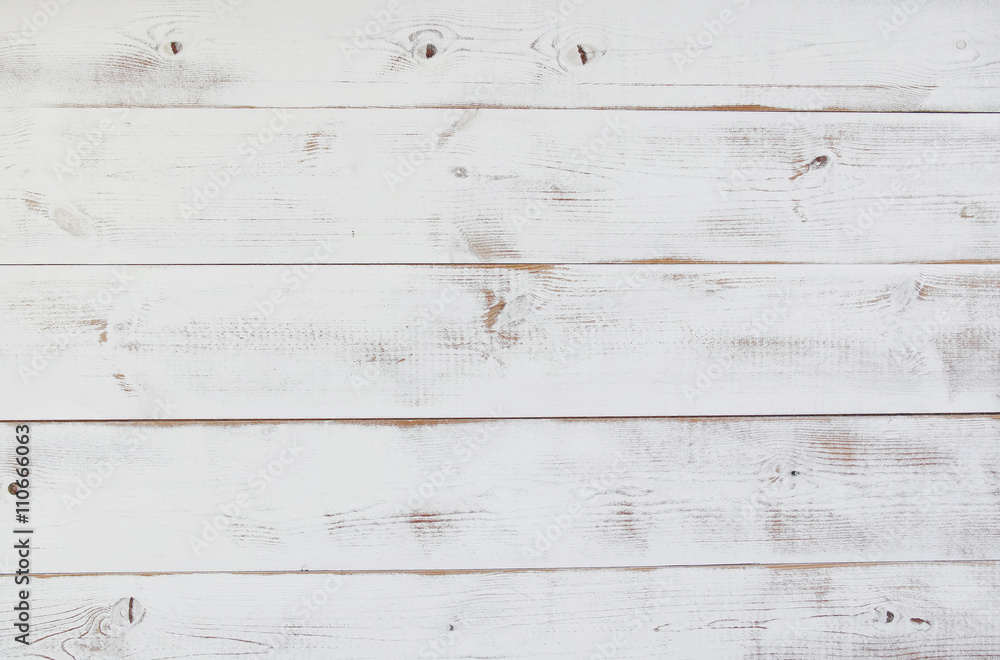 Obraz premium Grunge vintage white wooden board background