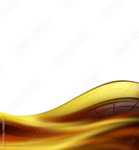 Wave of honey or olive oil