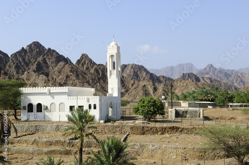 Mosque in the highlands of Ras Al Khaimah, united Arab Emirates photo